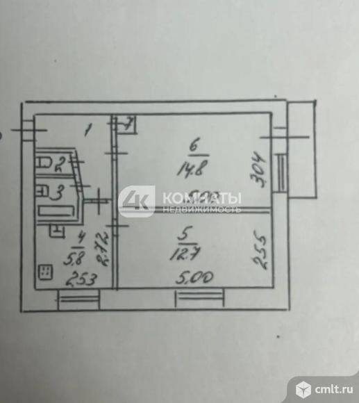 2-комнатная квартира 41,2 кв.м. Фото 11.