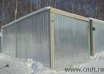 Гараж-пенал ракушка металлический. Фото 1.