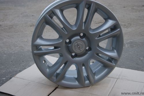 Диски литые R15 на Опель Корса, цвет металлик. Фото 1.