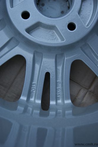 Диски литые R15 на Опель Корса, цвет металлик. Фото 5.