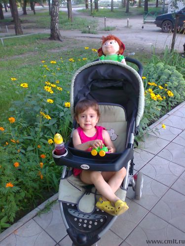 Прогулочная коляска Geoby C922 цвет серо-зеленый. Фото 1.