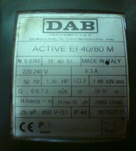 Продам насос DAB active EI 40/80 M. Фото 3.