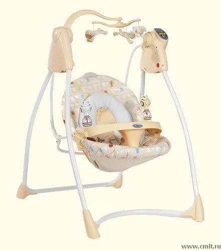 Продам электронные качели, коврик, ходунки б/у. Фото 1.