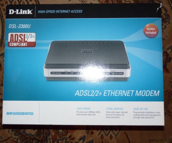 Adsl модем D-Link DSL-2300U. Фото 1.