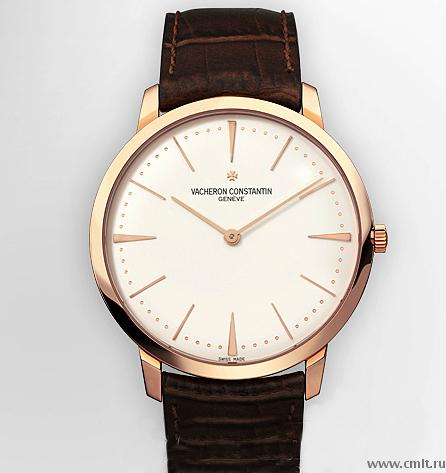 Мужские часы Vacheron Constantin. Реплика. Японский кварцевый механизм Time Module Inc. Минеральное стекло, кожаный ремешок. реплика высшего класса ААА. Корпус под золото.