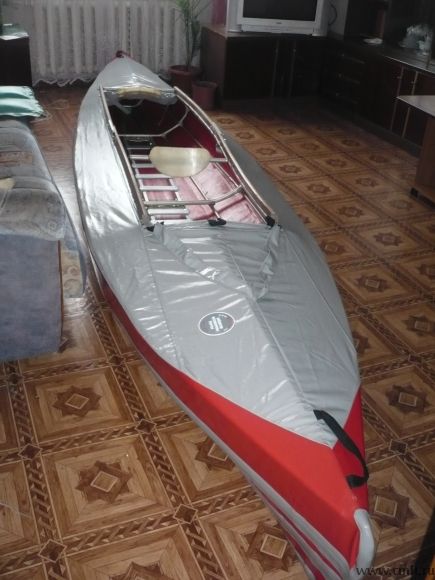 Байдарка Салют-2, 2 места, оболочка ПВХ, кильсон новый. Фото 1.