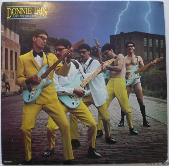 Грампластинка (винил). Donnie Iris. Back On The Streets. (c)(p) 1980 MCA Records, Inc. MCA-5179. США. Фото 1.