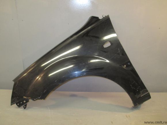 Крыло переднее левое KIA RIO 05-11 б/у 663111G350 4*. Фото 1.