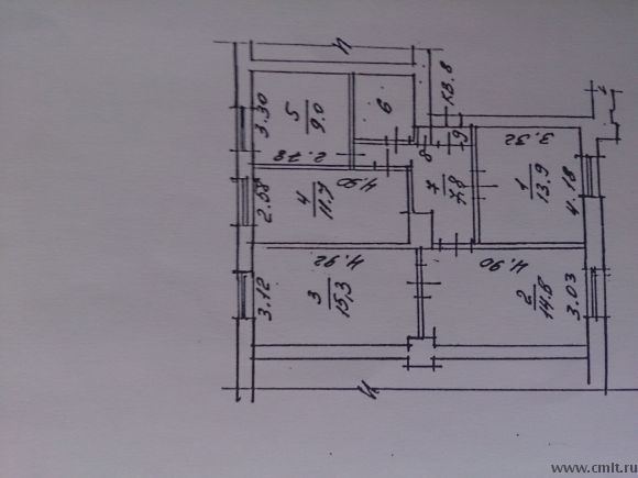 4-комнатная квартира 77,4 кв.м. Фото 6.