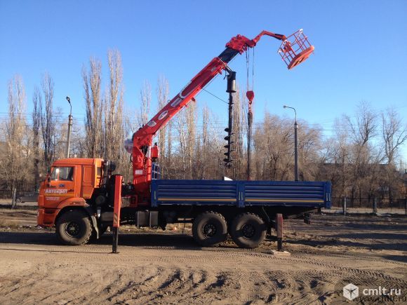 Автокран-манипулятор 10 т, КАМАЗ, вездеход. Фото 1.