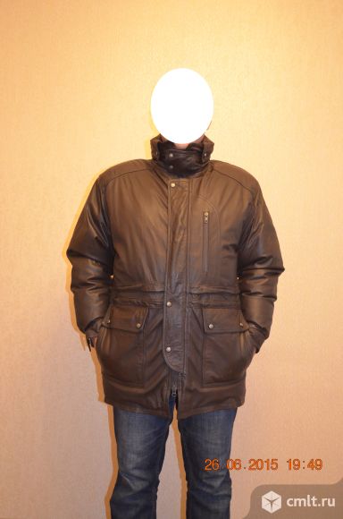 Продаю кожаный пуховик (фирмы All American)